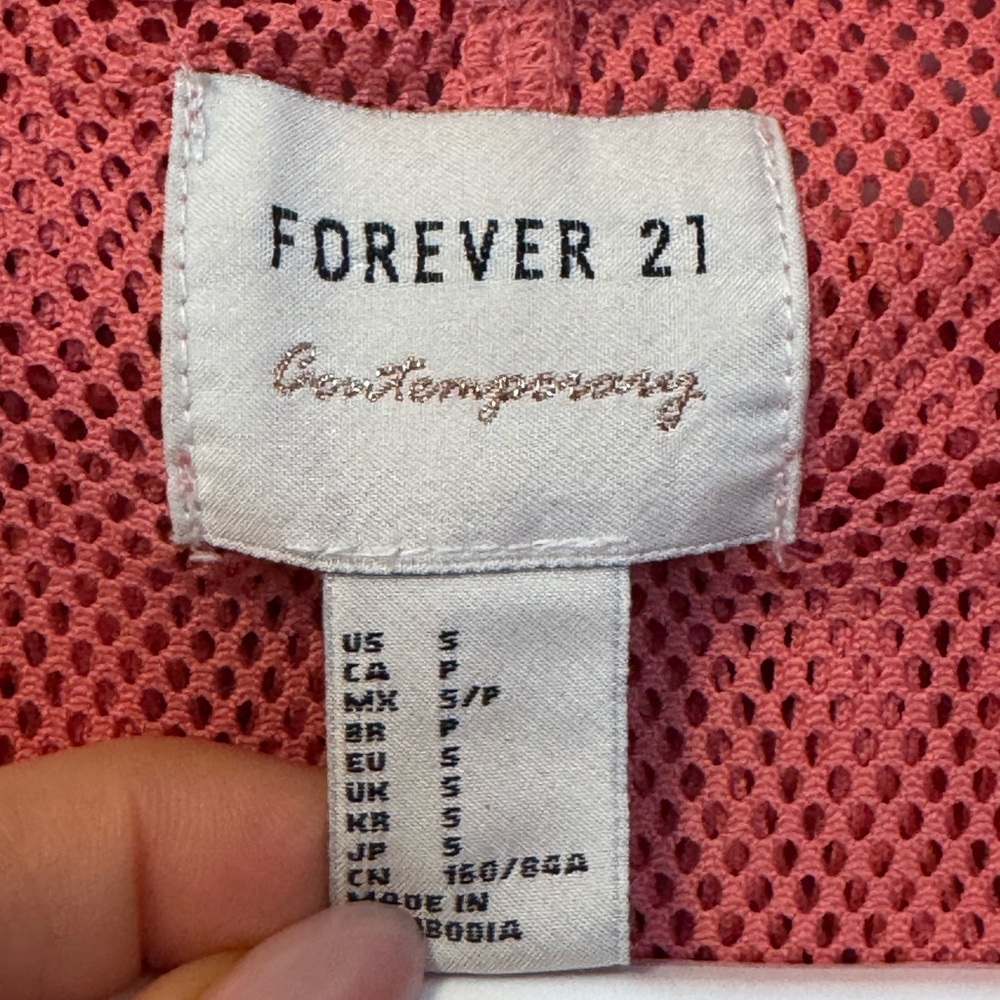 Forever 21 Pink Mesh Jacket - Picture 3 of 8